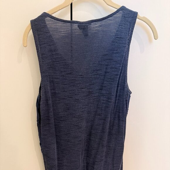 Knox Rose Navy Blue Aztec/Inca/Boho Sleeveless Tunic Women's Top XS - Picture 5 of 10